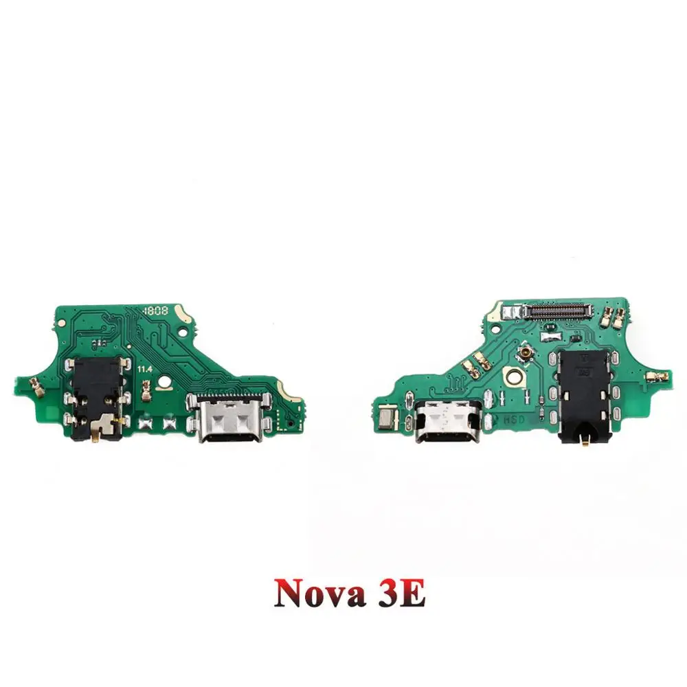 Nova 3E YuXi Зарядное устройство USB док-станция для зарядки Нижняя плата с микрофоном микрофон гибкий кабель для huawei Nova 3E/P20 Lite/2i/mate 10 lite - Цвет: Nova 3E