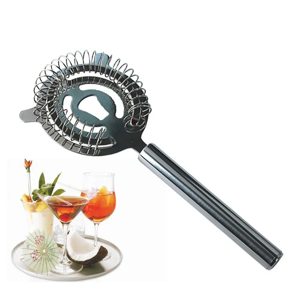 Hawthorn Cocktail Strainer Stainless Steel Strainer for Professional Bartenders and Mixologists with Wire Spring