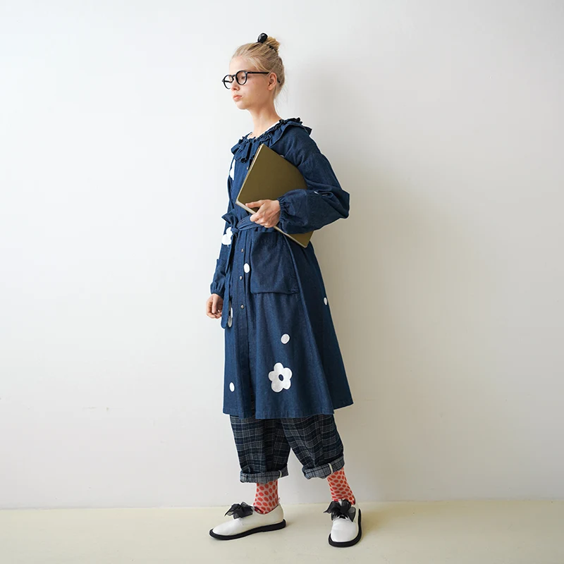 imakokoni original women's design flower long