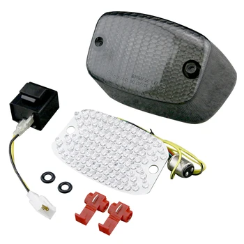 

Motorcycle integrated LED Rear Taillight Turn Signal Light For YAMAHA VMAX Virago 700 750 1000 1100 Smoke