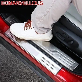 

Rear Panels Foot Pedal Door Handle Automobile Chromium Decorative Car Styling Accessories Sticker Strip 18 19 FOR Mazda CX-4