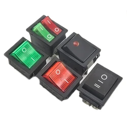 31*25mm series 4PIN 6pin 16A 250V Snap-in DPST ON/OFF Position Snap Boat Rocker Switch Copper feet 31*25mm 3D6P