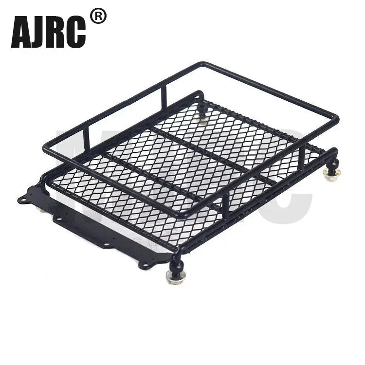 M Dilwe RC Roof Rack Luggage Model Vehicle Accessory Steel Luggage Tray Roof Rack for 1/10 RC Crawler Car 