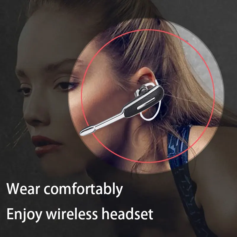 Roreta, беспроводные Bluetooth наушники, ушные крючки, громкая связь, бизнес гарнитура с микрофоном, Спортивные Bluetooth наушники для samsung IOS телефонов