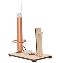 Brinquedos de transmissão de energia sem fio para crianças, kit de modelo de madeira para experimento físico, brinquedos educativos divertidos