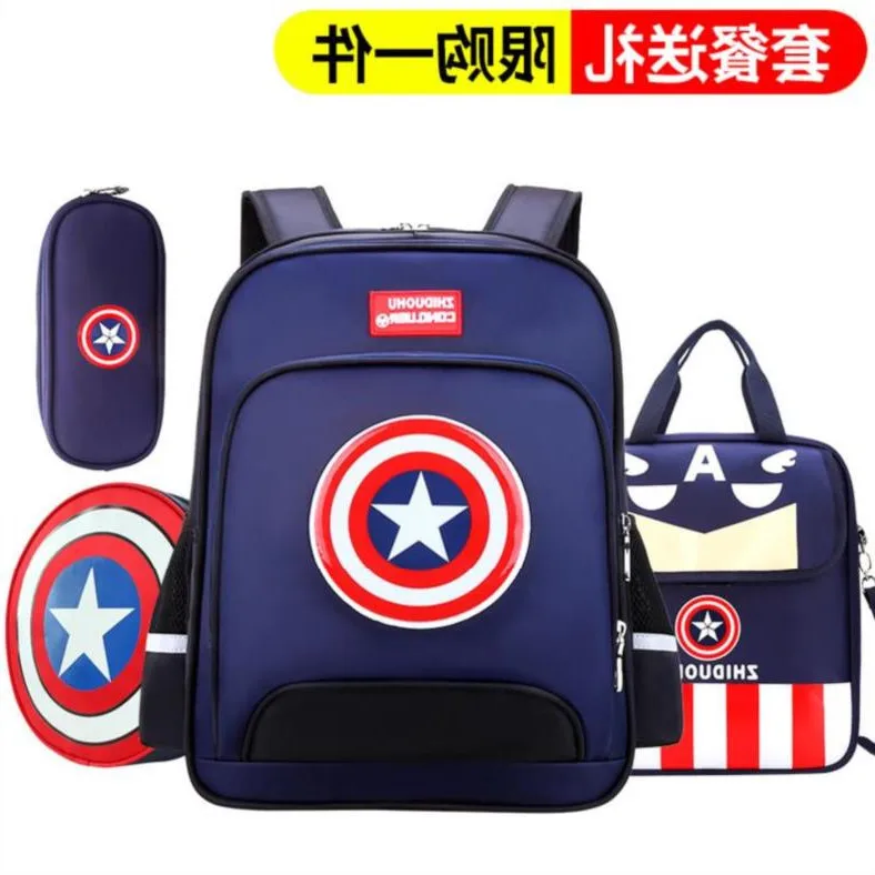 

Relaxation 8-Year-Old Schoolbag for Elementary School Students Men's First Grade Backpack Large-Volume Durable Fashion Children