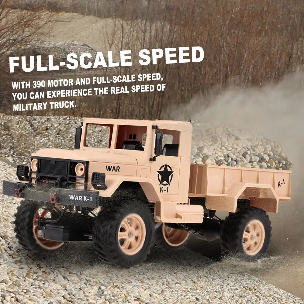 WLtoys 124302 1:12 RC автомобиль 2,4 GHz 4WD полноразмерная скорость 1200G нагрузка военный внедорожник RC автомобиль для игрушки для начинающих для детей ZLRC