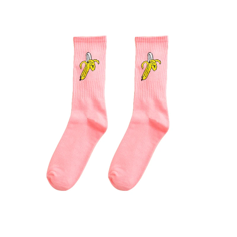 Мужские и женские гольфы Harajuku, цветные Забавные милые хлопковые носки с рисунком кактуса для влюбленных - Цвет: 11