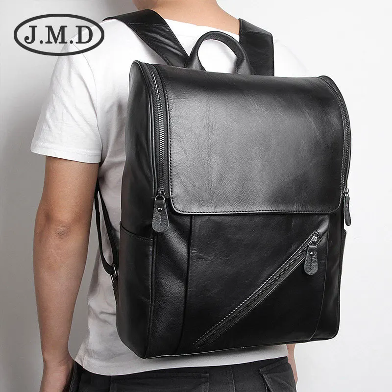 

J.M.D New Arrival 100% Classic Leather Travel Bags Cowboy Genuine Leather Men's Trendy Backpacks Shoulder Bag