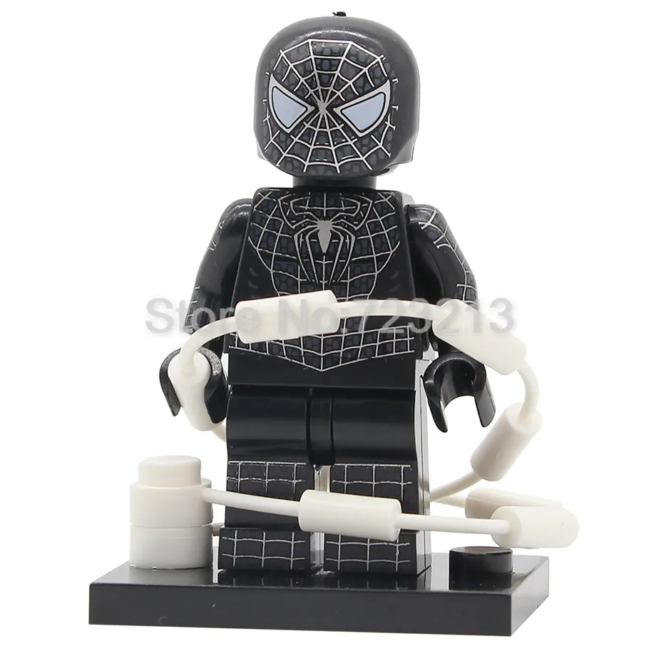 Venom Новинка, одиночная фигурка супергероя Майлз Моралес, Человек-паук, Человек-паук, тень, Гвен, Железный Человек-паук, строительные блоки, игрушки - Цвет: Venom