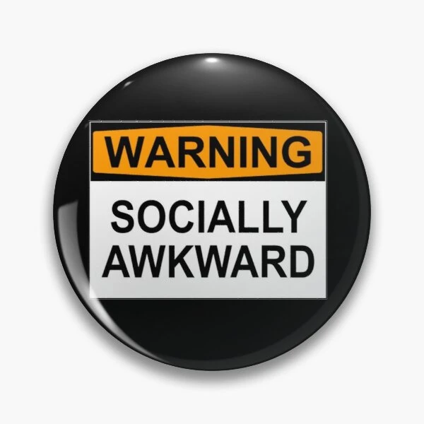 Warning Socially Awkward Customizable Soft Button Pin Badge Decor Cartoon  Creative Hat Funny Collar Lover Jewelry Metal Brooch|Pins & Badges| -  AliExpress