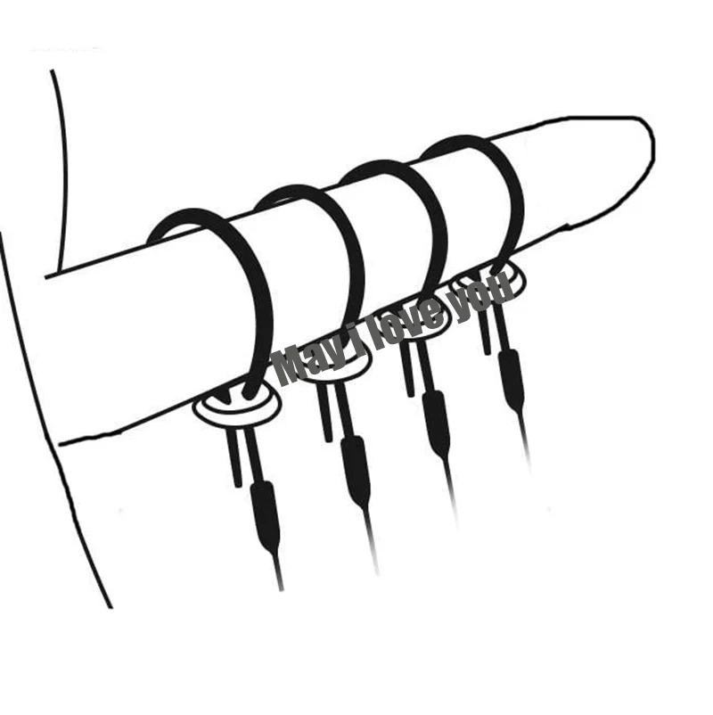 Bdsm Electro Shock Cock Ring Nipple Clamps Massage Pads,EStim E-Stim Anal Plug Urethral Sound Dilator,Medical Themed Toys