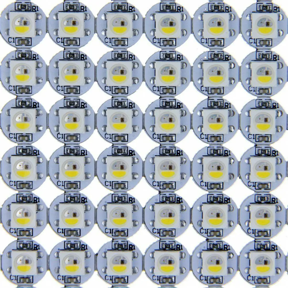 10 ~ 200 шт WS2812B светодиодный чип с радиатором доска черный/белый PCB (10 мм * 3 мм) DC5V WS2811