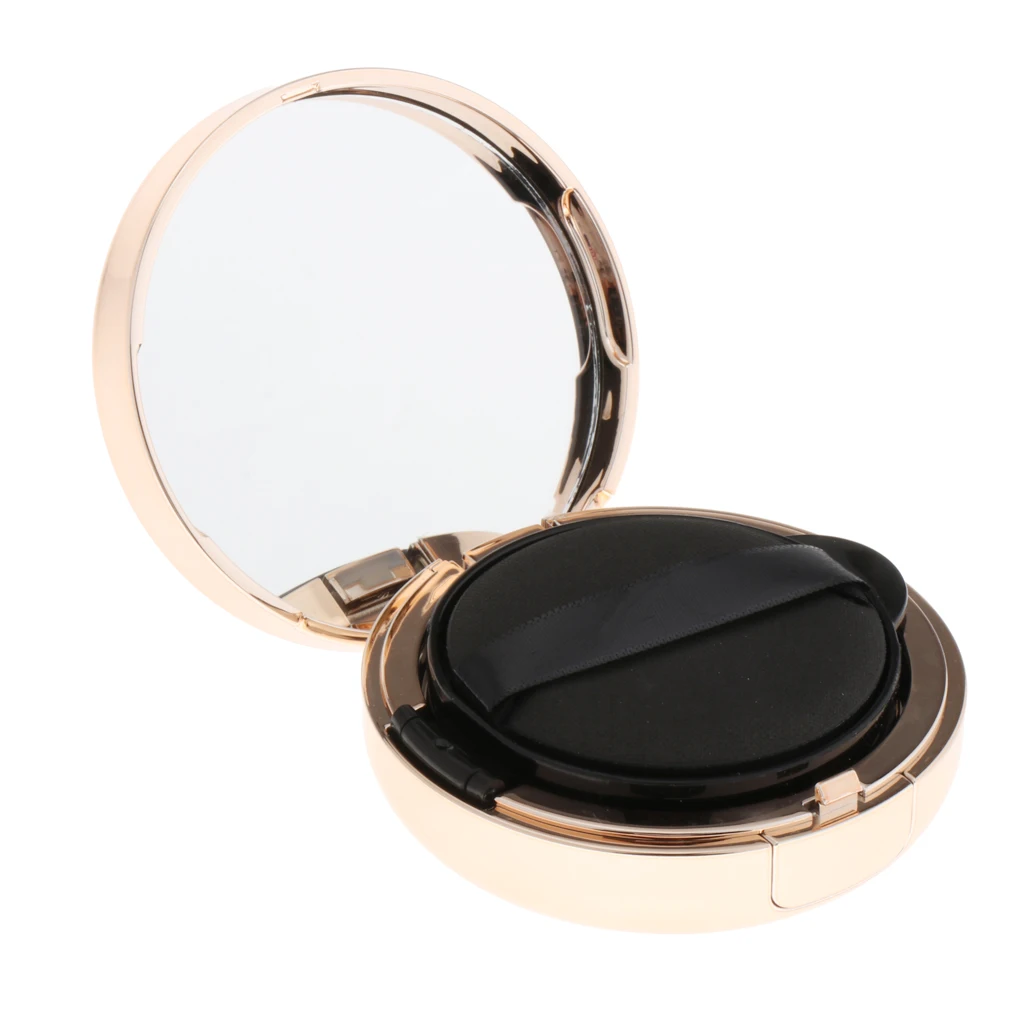 Pink Empty Air Cushion Puff Case Powder Container Cosmetic Concealer BB CC Cream Compact Box