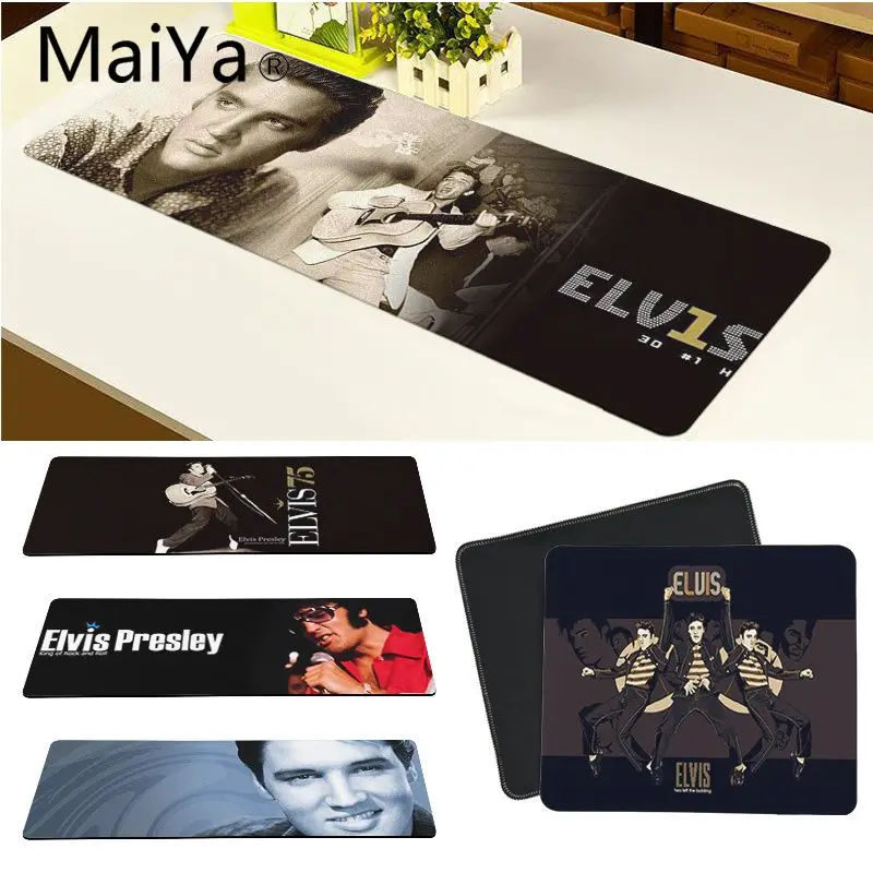 Большой коврик для мыши Maiya Elvis Presley компьютерный бесплатная доставка | Компьютеры
