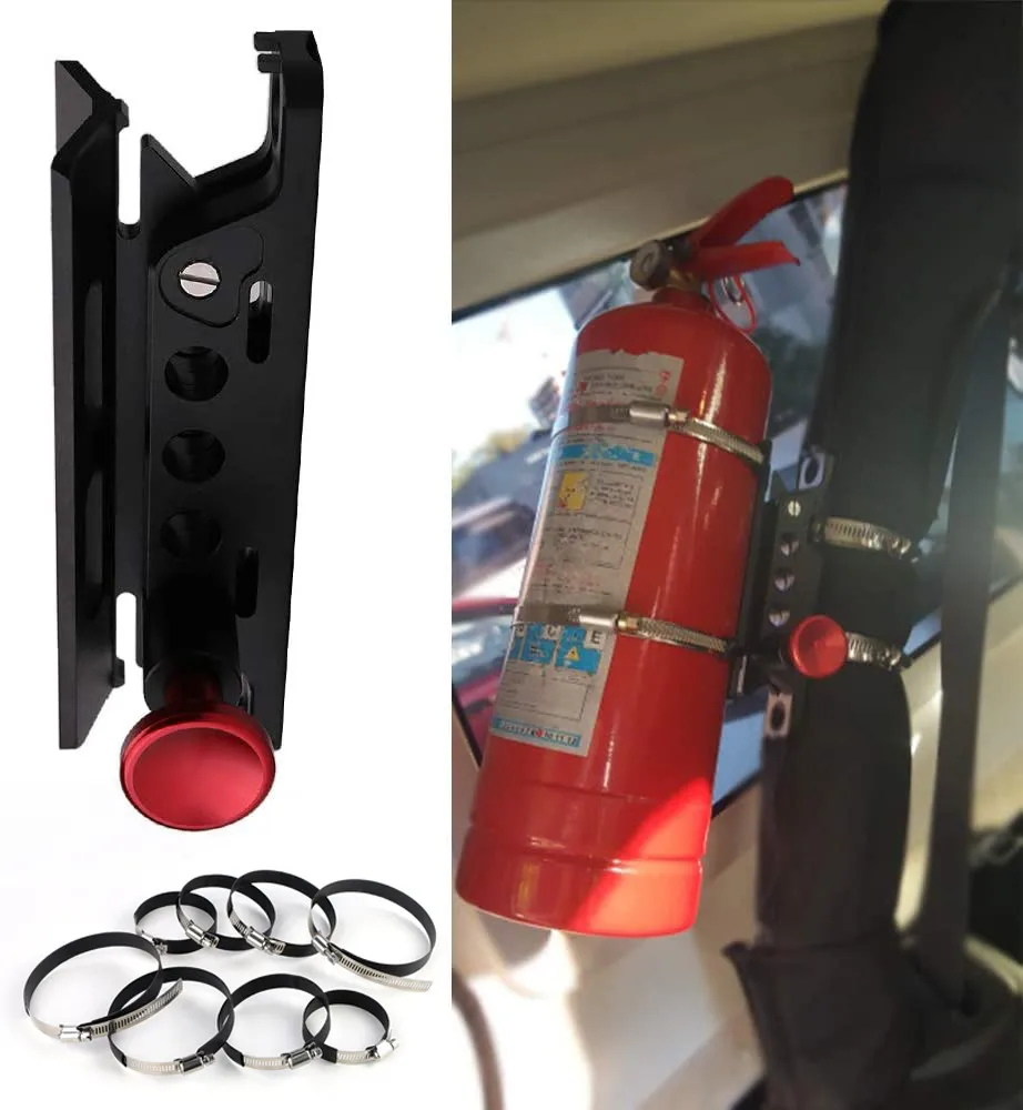 Подходит для Jeep Wrangler Огнетушитель держатель бутылки алюминиевый Jk Jku Jl Utv ролл бар