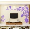 Acrylic wall stickers Wonderful TV Background Decoration Flowers Acrylic Wall Sticker Best Home Decor living room decoration ► Photo 3/6