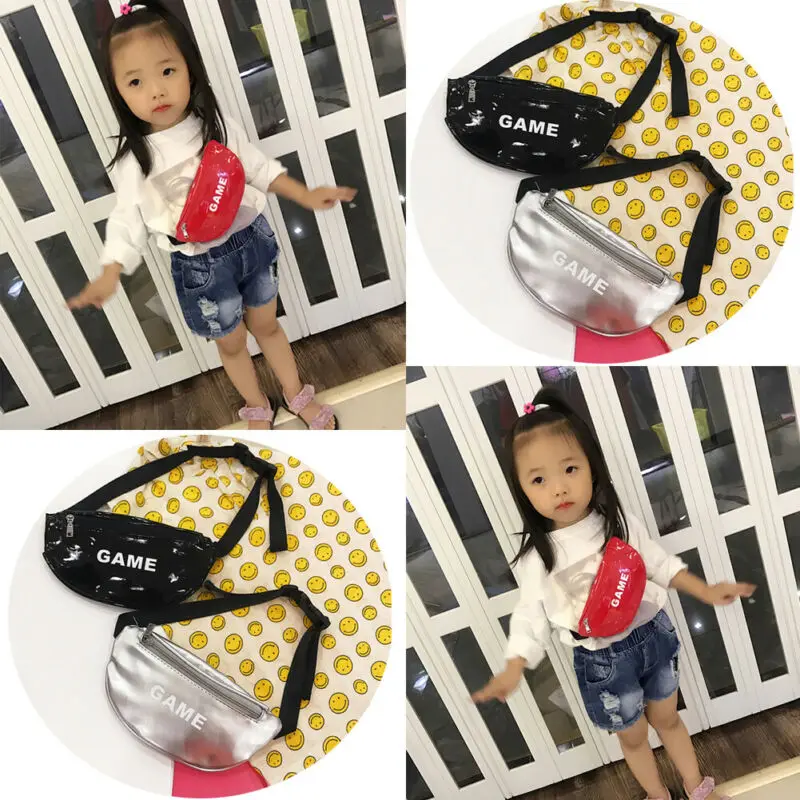 New Toddler Baby Girls Kids Waist Bag Pack Outdoor Sports Pouch Belt Hip Chest Crossbody Travel 2