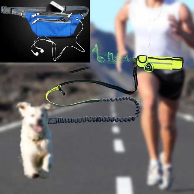 US $6.69 Pet Dog Elastic Belt Running Leash Set Hands Free Dog Leashes Collar Pets Accessories Puppy Dog Har