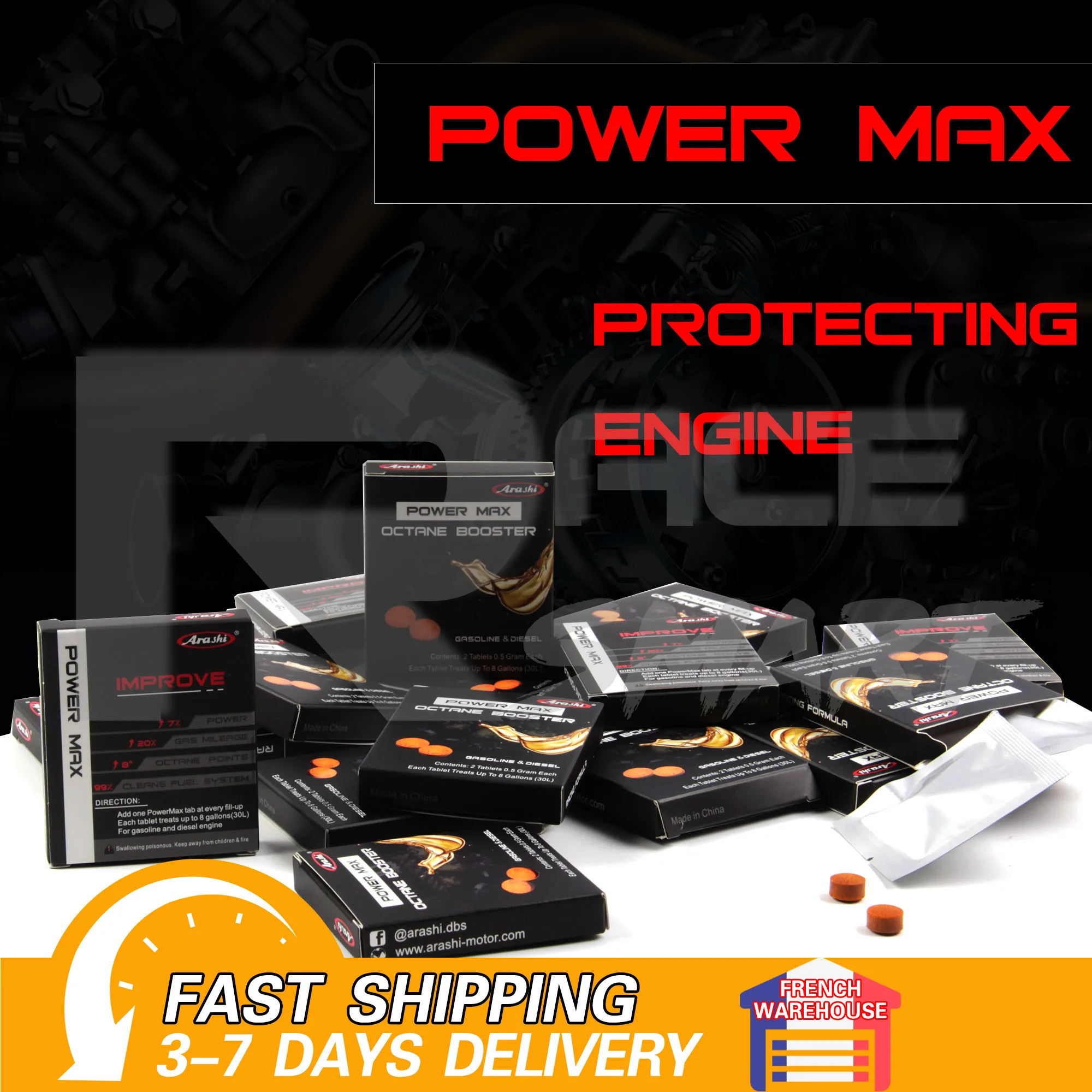 Arashi Additivo Per Olio Gasoiline Injector Cleaner Saver Energry Cetane Migliorare Moto Octane Booster Power Max Per Yamaha Honda