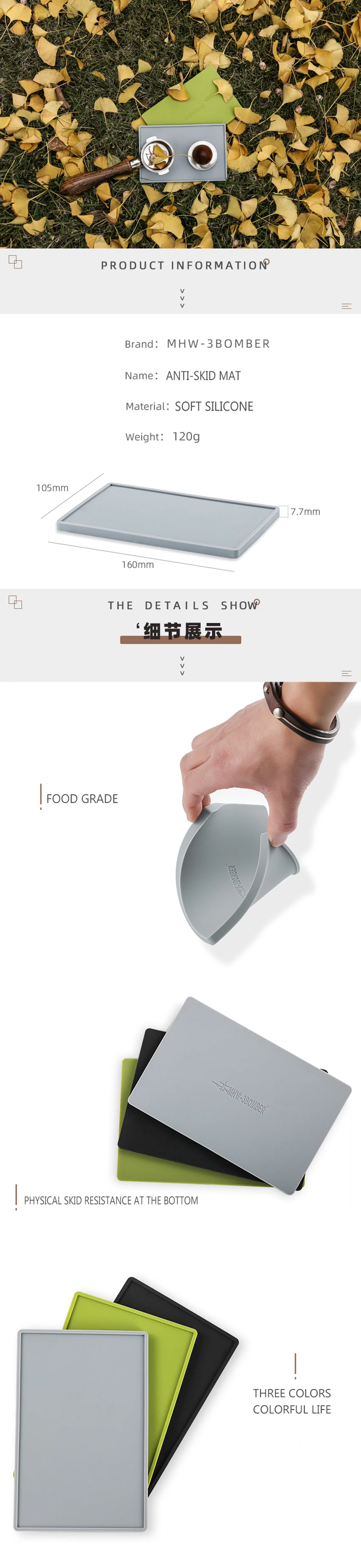 FEEPIE Coffee Anti-Slip Mat Espresso Latte Art Pen Tamper-Proof Mat Mat Cof U3J9 FEEPIE Coffee Anti-Slip Mat Espresso Latte Art Pen Tamper-Proof Mat Mat Cof U3J9