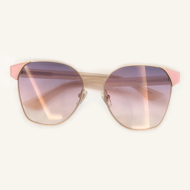 Роскошные овальные женские солнцезащитные очки, фирменный дизайн, Ретро металлическая оправа, солнцезащитные очки, зеркальные солнцезащитные очки для женщин