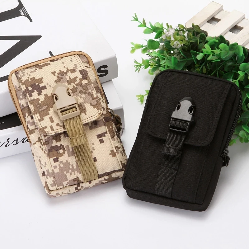 

Waist Bag Men Military Camouflage Small Pocket Belt Tactical Molle Pouch Outdoor Hiking Running Military Pack Travel Camping Bag
