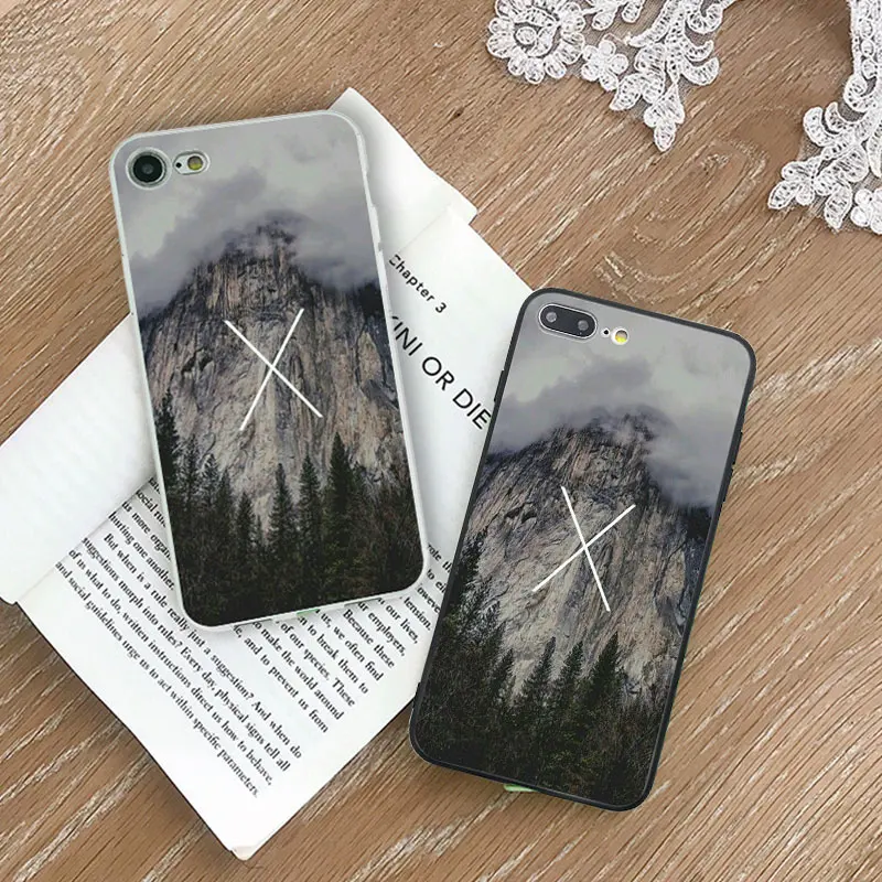 

Phone Case Coque For iPhone xr 7 8 6 6S Plus x XS MAX 5 5S Nordic Beautiful Scenery Transparent Phone Cover For iPhone 8 7 Plus