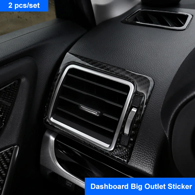 QHCP кнопка запуска двигателя, кнопка остановки, кольцо, дверная чаша, наклейка, Автомобильное рулевое колесо, кнопка, крышка ABS для Subaru Forester - Название цвета: Dashboard AC Big