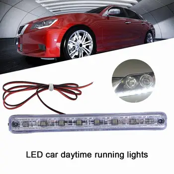 

12V 5W 8LED Medium Net Light Universal Daytime Running Light Waterproof High Brightness Pure Color Anti-dust Universal For Car