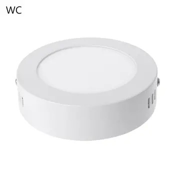 

LED Panel Light 6W AC90-265V No Drill Mount Indoor Lighting Round Square Surface Ceiling Lamp For Home Office Hotel