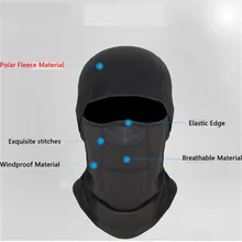 Спортивный Лыжный мотоцикл сноуборд холодное лицо щит шапка шарф зимний флис Велоспорт теплая Балаклава маска для лица термо лайнер