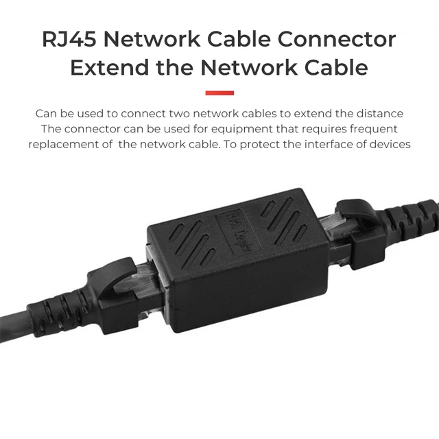 RJ45 connector Network extender Ethernet Kabel RJ45 extender adapter Gigabit interface Female to Female network connector 2
