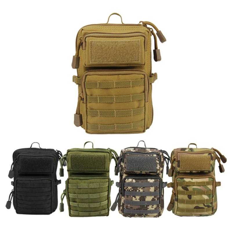 

Men WomenOutdoor Sports EDC Bag Phone Holder Pouch Camping Hiking MOLLE System Backpack Utility Military Tactical Waist Bag Hot
