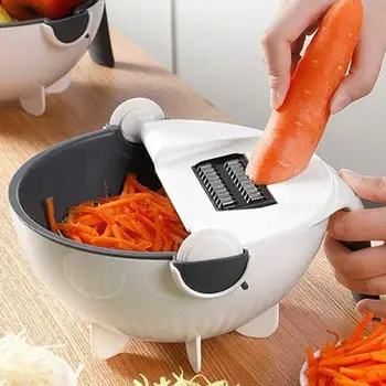 

9 in 1 Mandoline Slicer Vegetable Slicer Potato Peeler Carrot Onion Grater with Strainer Kitchen Accessories Vegetable Cutter