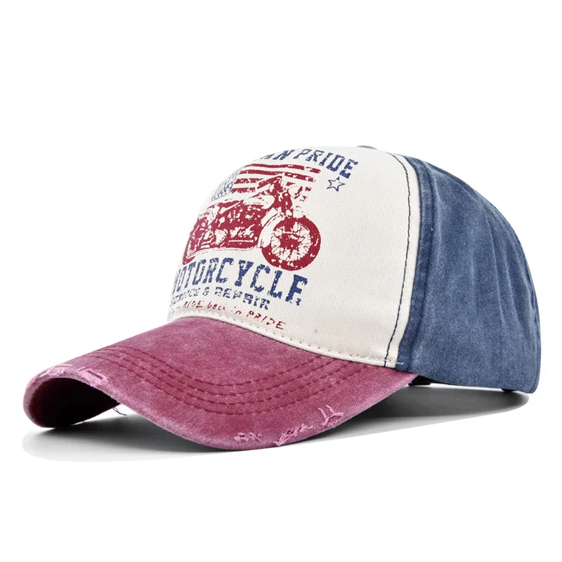 Cappelli Hip Hop per donna uomo moto berretto da baseball graffiti cappelli snapback in cotone lavaggio cappelli da sole estivi cappello da papà Gorras_voghion.com
