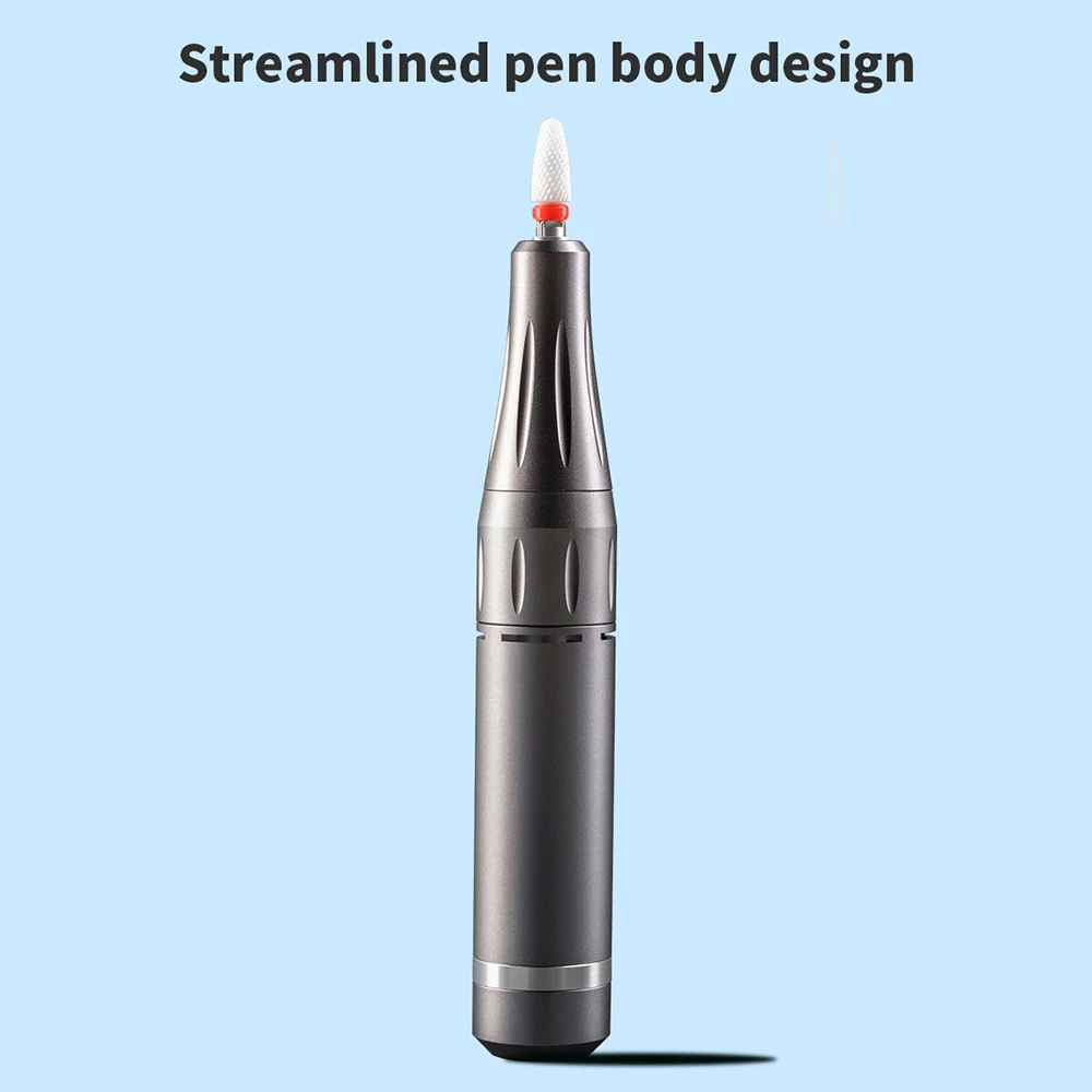 

35000RPM Electric Nail Polisher Portable Compact Self-Use Nail Pen Uv Gel Remover Aluminum Alloy Polished Nail Files Salon Tool