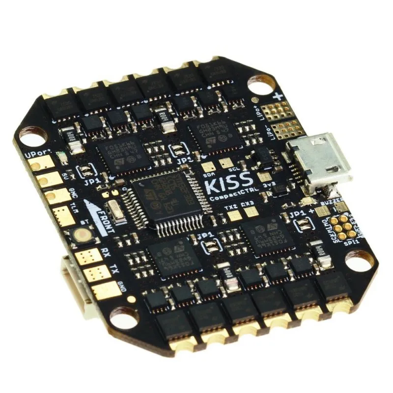 Flyduino KISS FC 2-4S 16A CompactCTRL CC все-в-одном Контроллер полета и 32 бит ESC