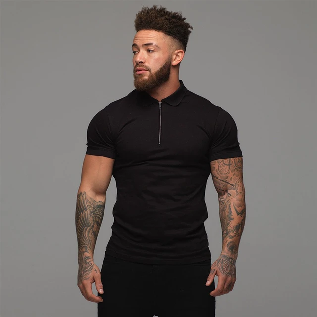 Brand Clothing Polo Shirt Men Business Casual Solid Male Short Sleeve Cotton Gym Fitness Polos Para Hombre - Polo Shirts - AliExpress