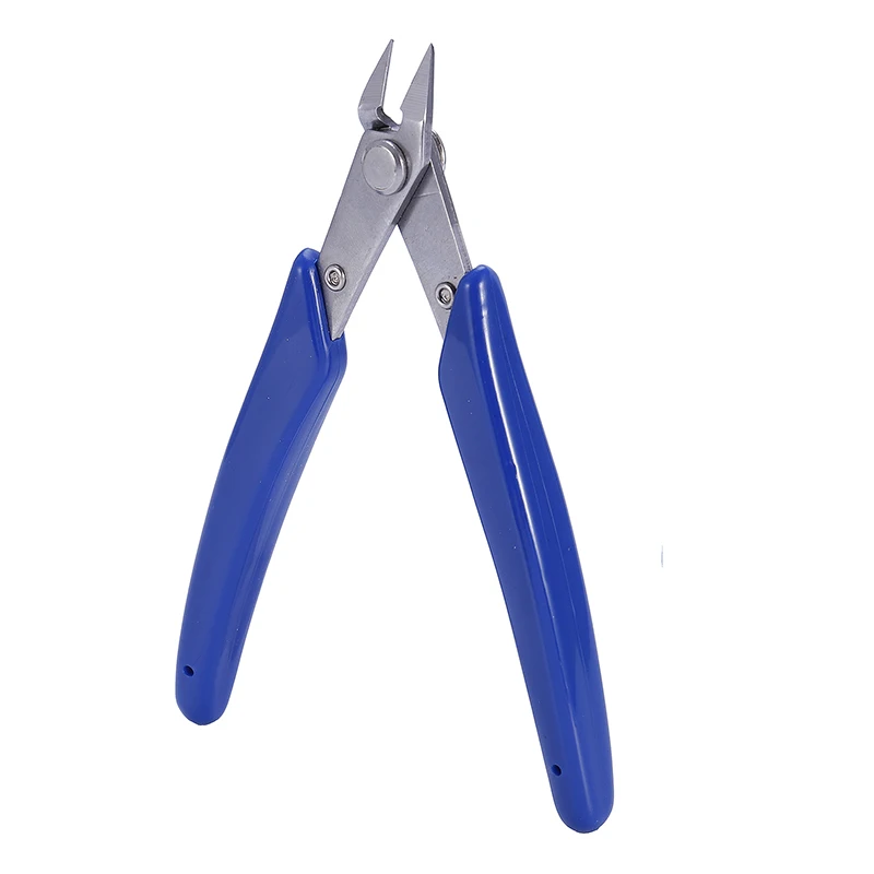 GTBL Electrical Wire Cable Cutter Cutting Plier Side Snips Flush Pliers Convenient Durable Tool Dark blue