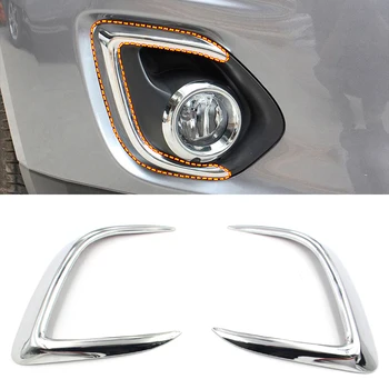 

For Mitsubishi ASX RVR Outlander Sport 2013 2014 2015 ABS Chrome Front Fog Light Lamp Decorative Cover Trim Accessories
