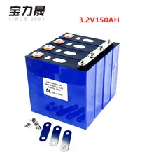 4PCS 3.2V 150Ah Lithium Iron Phosphate Cell lifepo4 battery Cycle 4000 Times 3C Solar 12V 150Ah cells not 120Ah EU US TAX FREE lithium iron phosphate lifepo4 rechargeable battery cells 3 2v 90a 6 mm screw for battery pack assembly car battery