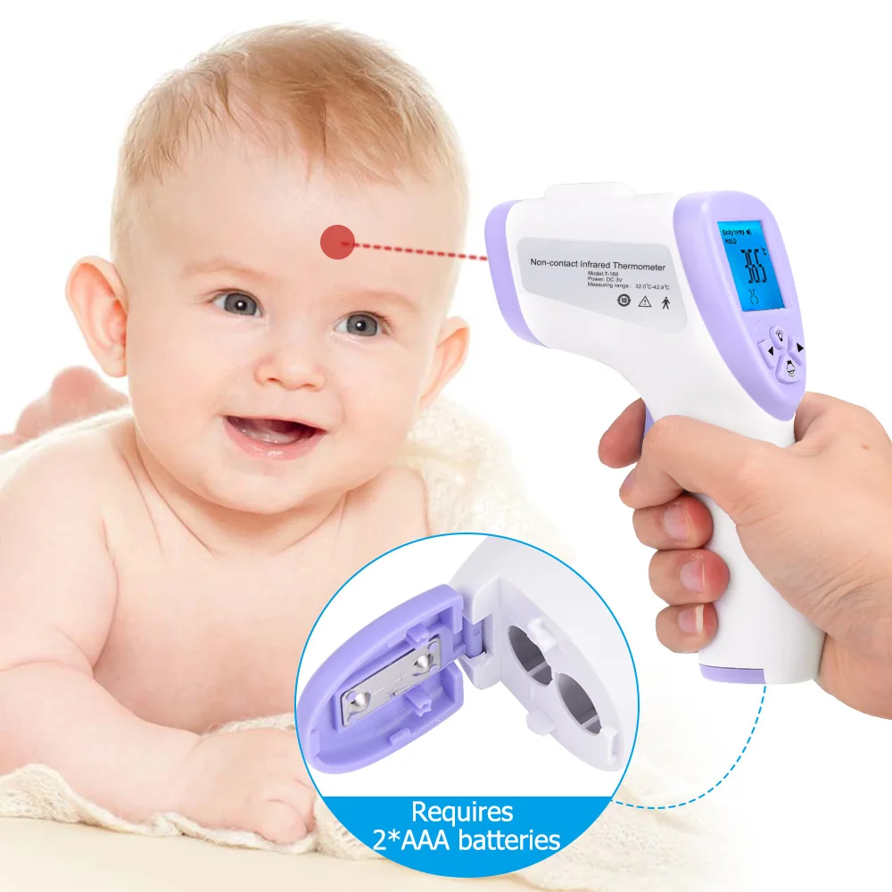

In Stock Thermometer Infrared Non-Contact Forehead Digital Thermometer Gun temperature Test For Baby Adults Dropshipping