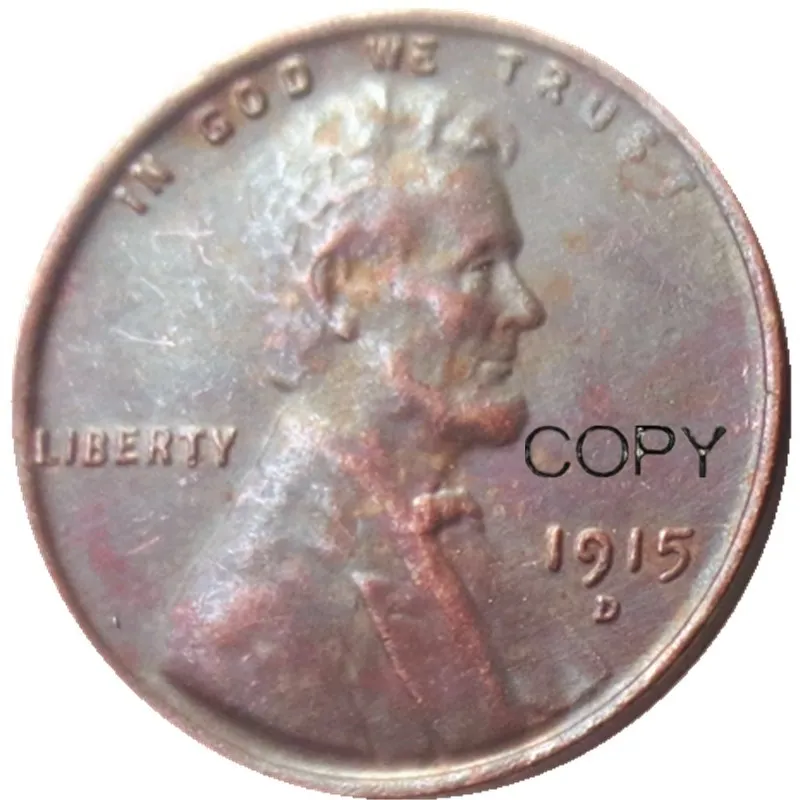 США один цент 1915 P/D/S копия монет