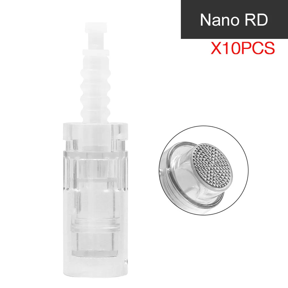 RD Nano Pin X10pcs Bayonet Dr. pen игольчатый картридж игольчатые наконечники(12pin иглы) для электрической микро-прокатки Дерма штамп терапия Красота Уход устройство - Габаритные размеры: RD Nano Pin X10pcs
