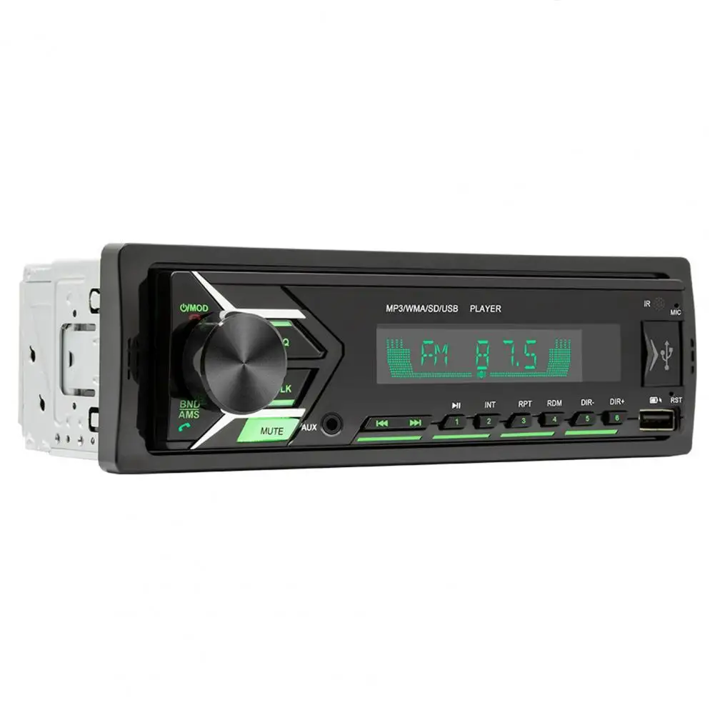 12v universal 7 cores luz fm player de rádio portátil duplo bluetooth handsfree estéreo usb mp3 player de música para o centro do carro 2021
