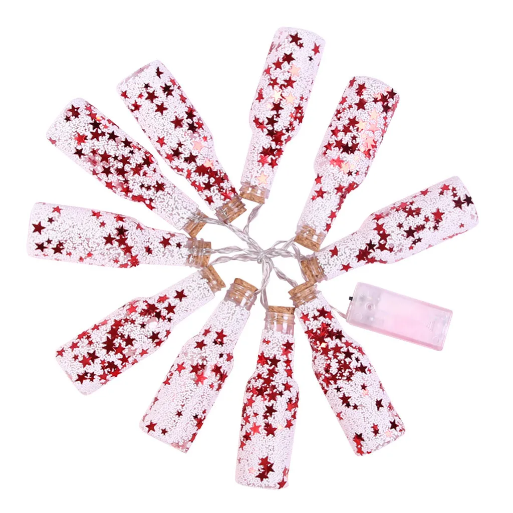 Christmas Tree Decoration LED Light Illuminating Wishing Bottle Handmade DIY Christmas ornaments Home Decor Dropshipping