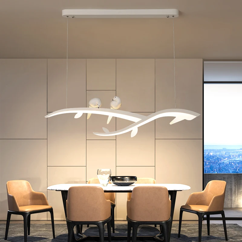 NEO GLeam современные светодиодные подвесные светильники для столовой, кухни, бара, магазина, подвесной светильник белый с птицей 90-260 В
