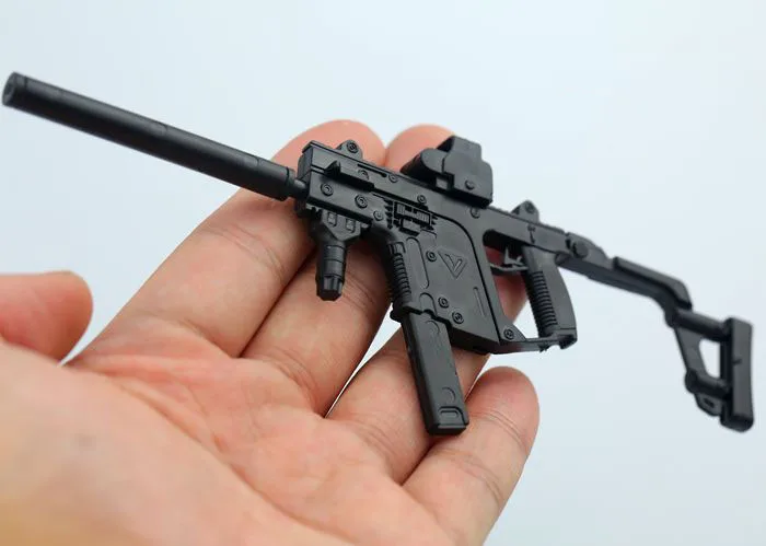 1:6 пушка в сборе модель KRISS Vector Submachine пистолет пластмассовая головоломка модель для 1/6 Солдат Военные оружие мальчиков коллекция игрушек