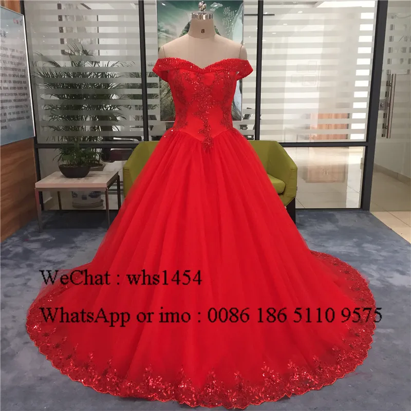 Mbcullyd принцессы Пышное красное платье Quinceanera для девочек блестящие Бисер с открытыми плечами, Vestidos De 15 Anos сладкий 16 вечерние платья